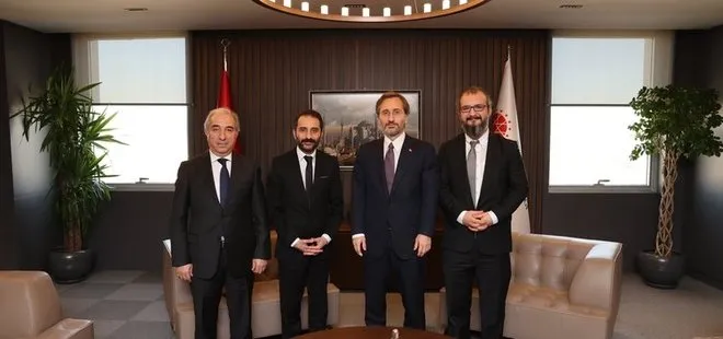 Cumhurbaşkanlığı İletişim Başkanı Fahrettin Altun, sanatçı Burak Haktanır ile bir araya geldi