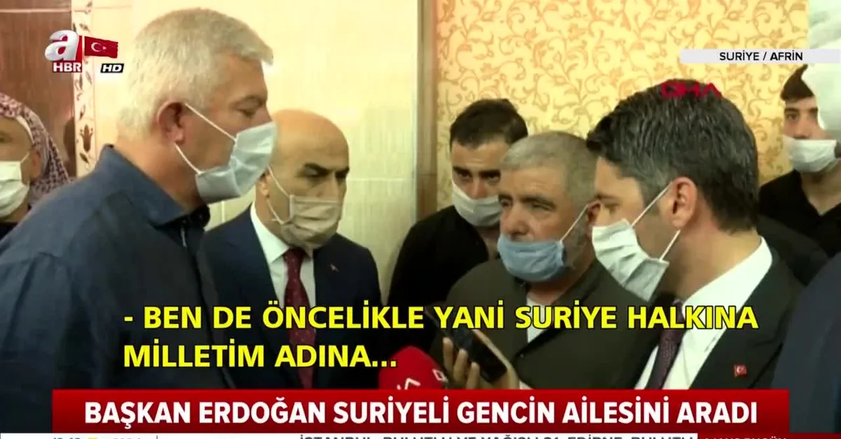 Başkan Erdoğan Suriyeli gencin ailesini aradı |Video