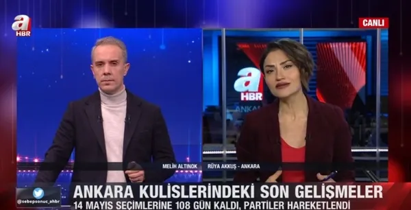 Ankara kulislerindeki son gelişmeler! A Haber Muhabiri Rüya Akkuş anlattı: AK Parti sürpriz isimleri aday yapacak, muhalefette sandalye sayısı üzerinden tartışma var