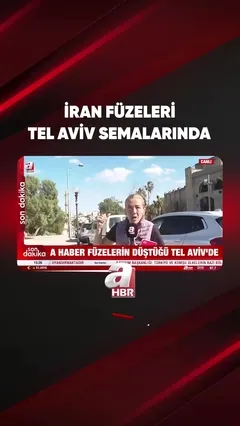 İRAN FÜZELERİ TEL AVİV SEMALARINDA