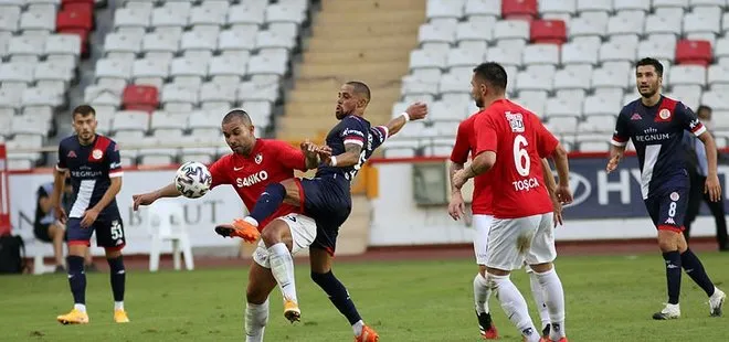Fraport TAV Antalyaspor: 1 - Gaziantep FK: 1 | Maçta 4 kırmızı kart...