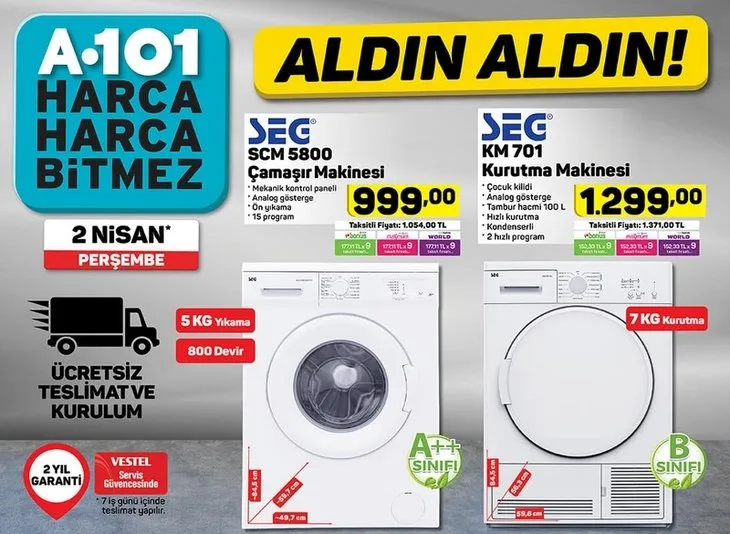 A101 2 Nisan 2020 aktüel ürünler kataloğu sürprizlerle dolu! Bu hafta A101 aktüel ürünler kataloğunda neler var?