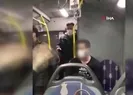 Metrobüste iğrenç olay! Tacizciyi tokatladılar