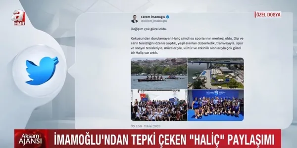 İşte Ekrem İmamoğlu’nun Haliç algısı ve AK Parti gerçeği…