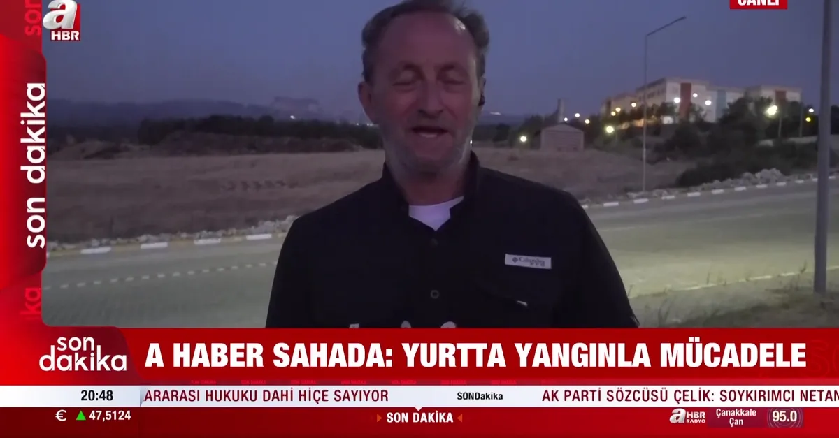 Çanakkale'deki orman yangınında son durum!