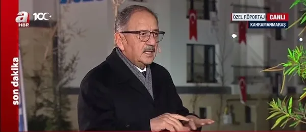 Çevre, Şehircilik ve İklim Değişikliği Bakanı Mehmet Özhaseki A Haber’de açıklamalarda bulundu