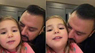 Alişan minik kızıyla Celal Karatüre'nin ilahisini okudu