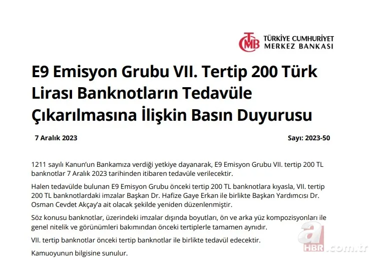 Yeni 200 Türk lirası tedavüle girdi! Merkez Bankası duyurdu 3
