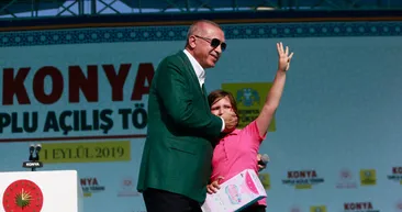 Başkan Erdoğan’a Konya’da sevgi seli!