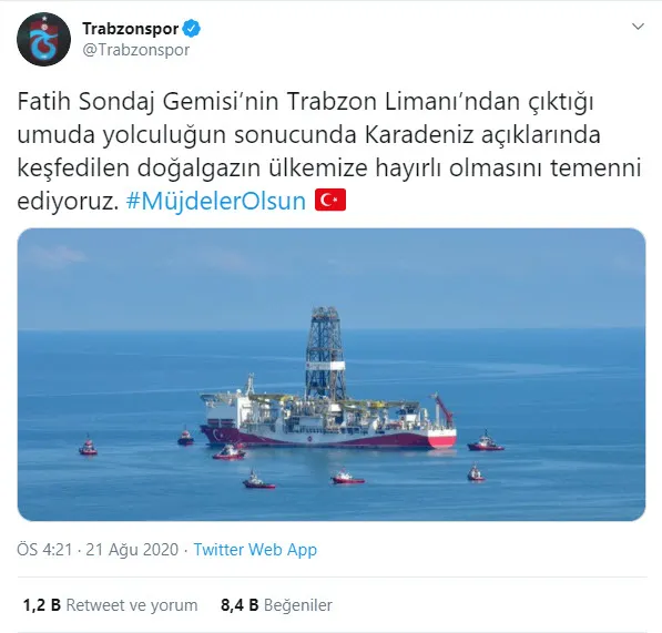 Trabzonspor'dan anlamlı paylaşım: Ülkemize hayırlı olmasını temenni ediyoruz - 1