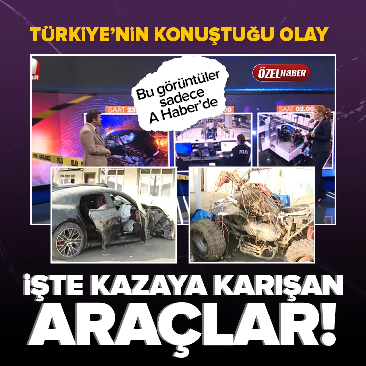 Türkiyenin konuştuğu kaza! İşte o araçlar...