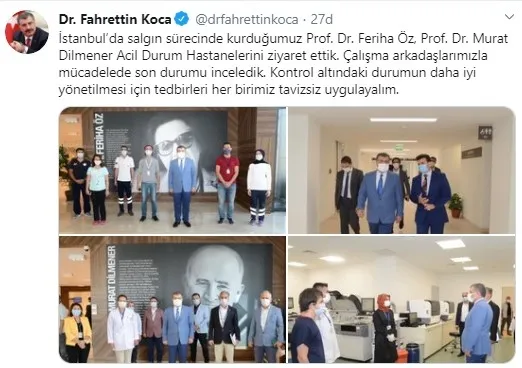 Sağlık Bakanı Fahrettin Koca İstanbul'da acil durum hastanelerini ziyaret etti - 1