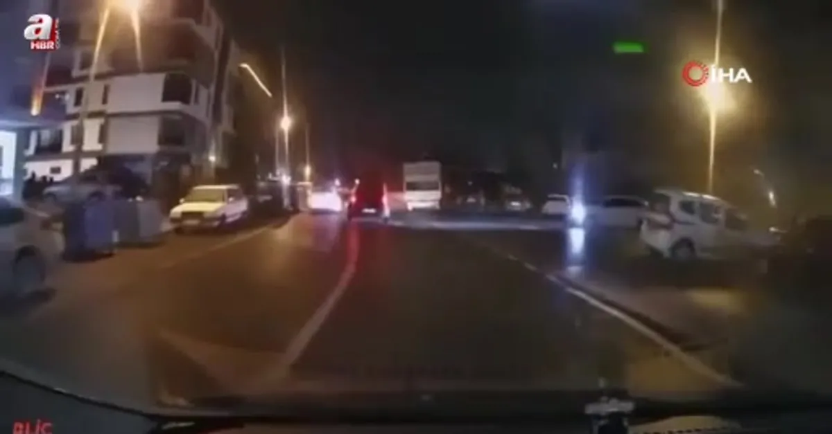 Tehlikeli kovalamaca araç kamerasında
