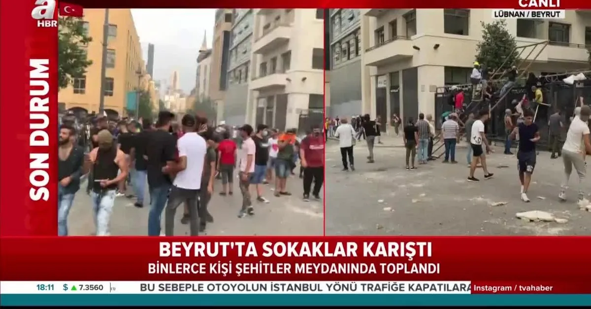 Beyrut sokakları yine karıştı