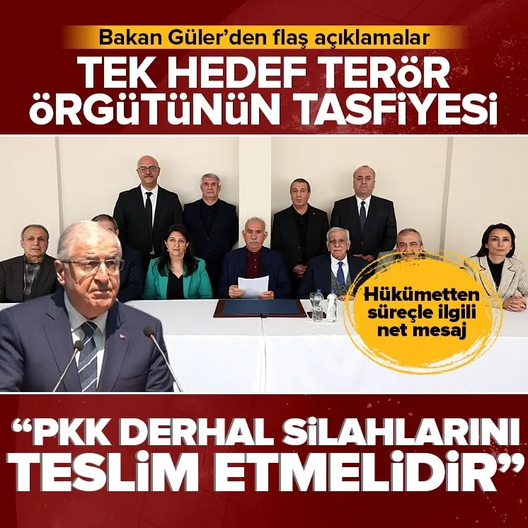 Güler: PKK derhal silahlarını teslim etmelidir