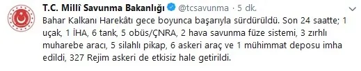 Son dakika: MSB: Rejime ait bir L-39 tipi savaş uçağı düşürülmüştür - 2