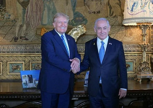 Katil Netanyahu Trump ile görüştü!