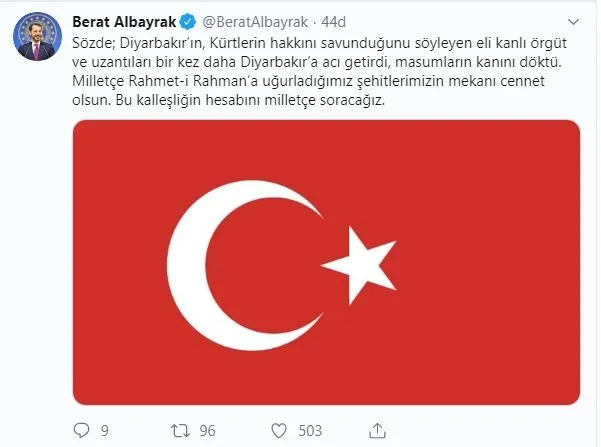 Bakan Berat Albayrak: Bu kalleşliğin hesabını milletçe soracağız