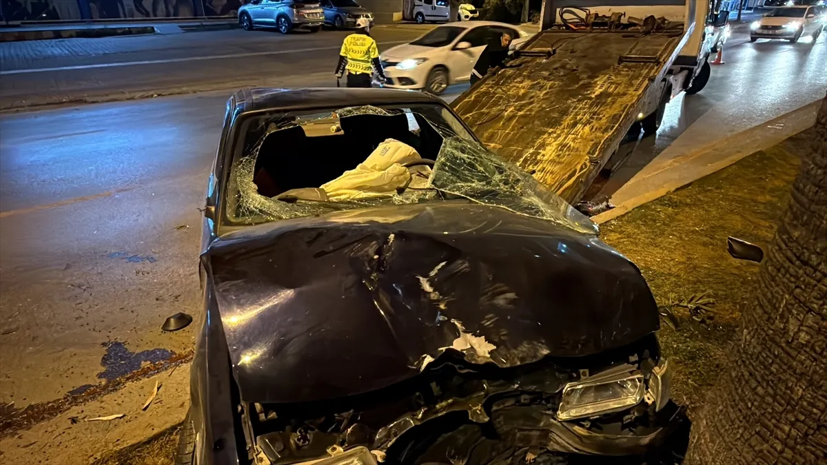 Mersinde kontrolden çıkan araç devrildi: 1 yaralı