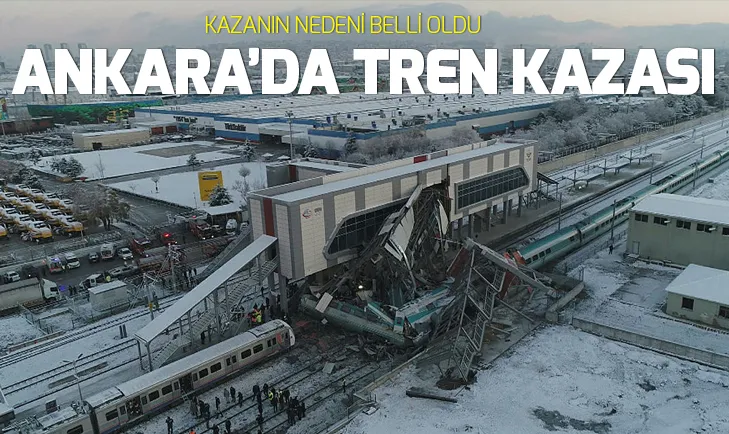 Ankarada tren kazası