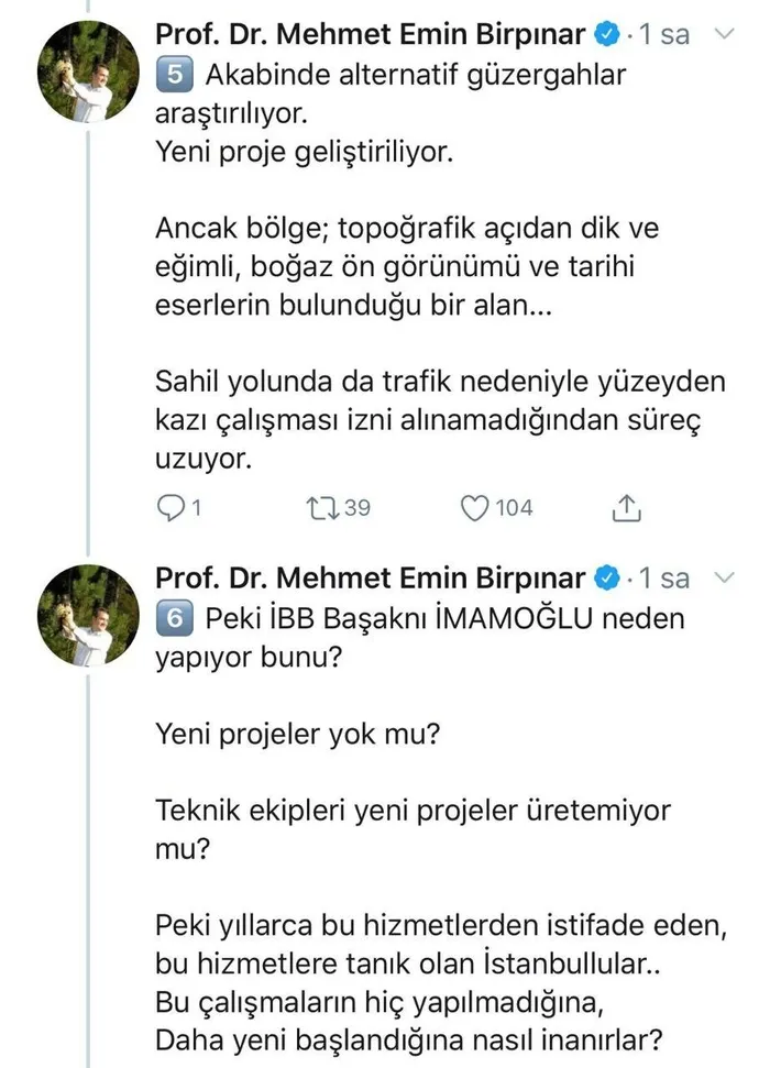 Bakan yardımcısı AK Parti’nin başlattığı projeyi üstlenen CHP’li İmamoğlu’nu ifşa etti