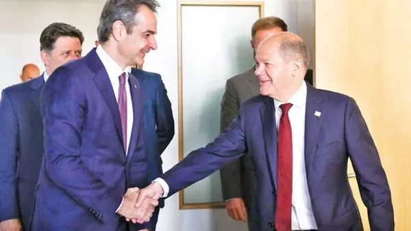 Yunanistan Başbakanı Miçotakis kapı kapı geziyor! Bu kez de Türkiye’yi Almanya’ya şikayet etti! Bakın destek kimden geldi