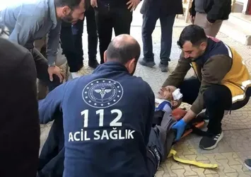 Motosiklet yayaya çarptı: 1 yaralı