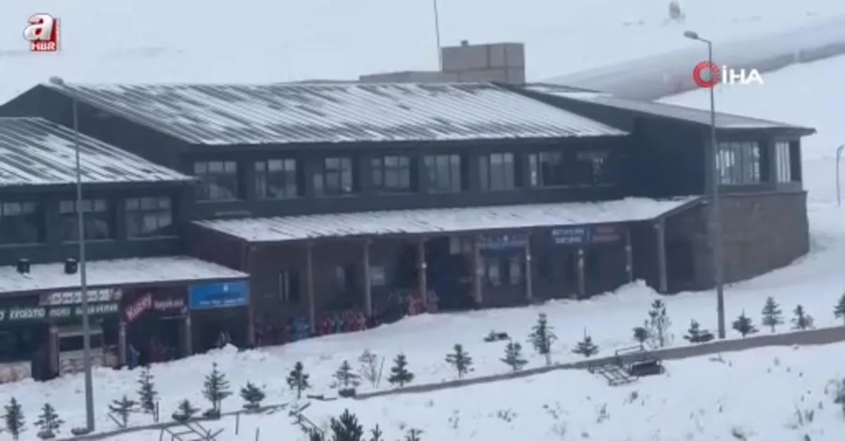 Erciyes'te kar yağışı