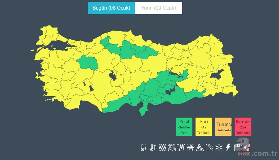 Meteoroloji uyardı: 63 il için sarı alarm! Fırtına, don, lodos... Cuma pik yapacak 18