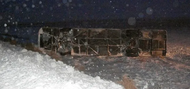 Aksaray’da yolcu otobüsü devrildi! Onlarca kişi yaralandı