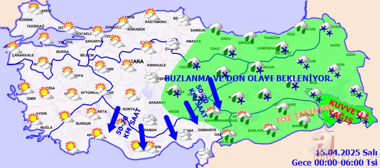 Nisan ayında 2 mevsim bir arada! Zirai don ve toza dikkat: Bugün hava nasıl olacak? İstanbul, Ankara, Hatay, Bitlis... 10