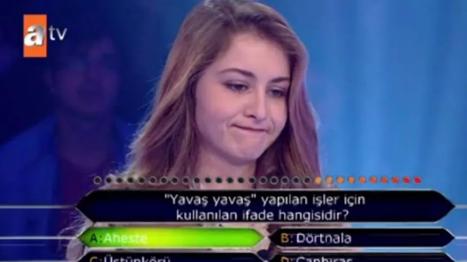 Öyle bir soruda elendi ki...