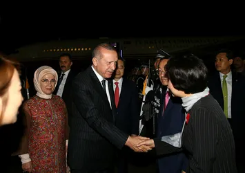 Cumhurbaşkanı Erdoğan Güney Kore'ye geldi