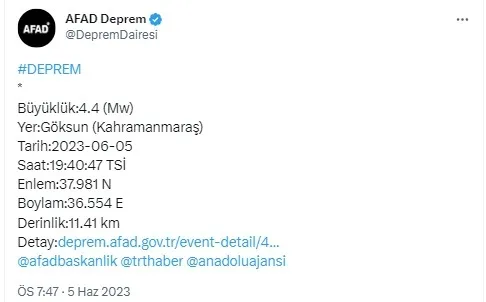 kahramanmarasta-44-buyuklugunde-deprem-afad-son-dakika-olarak-duyurdu-1685983958176.jpg Kahramanmaraş'ta 4.4 büyüklüğünde deprem! AFAD son dakika olarak duyurdu - 3