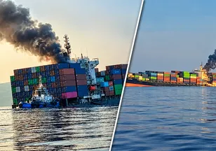 Hürmüz Boğazı'nda mayına çarpan gemi battı