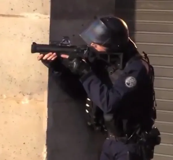 Fransız polisi yine göstericileri darp etti