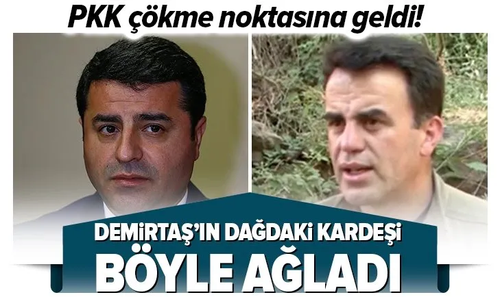 Selahattin Demirtaş'ın kardeşi Nurettin Demirtaş çökme noktasına gelen PKK için böyle ağladı!