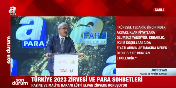 Son dakika: Hazine ve Maliye Bakanı Elvan’dan Türkiye 2023 Zirvesi’nde flaş açıklamalar | Asgari ücretle ilgili çarpıcı ifadeler