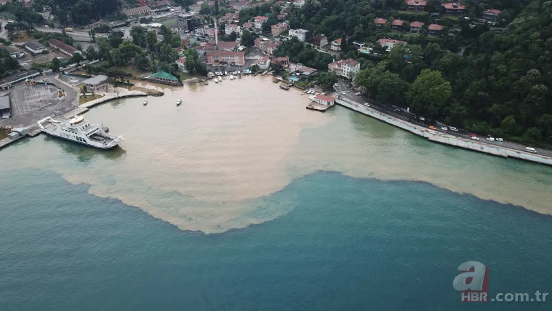 İstanbul Boğazı'na çamurlu su aktı! Havadan böyle görüntülendi 2