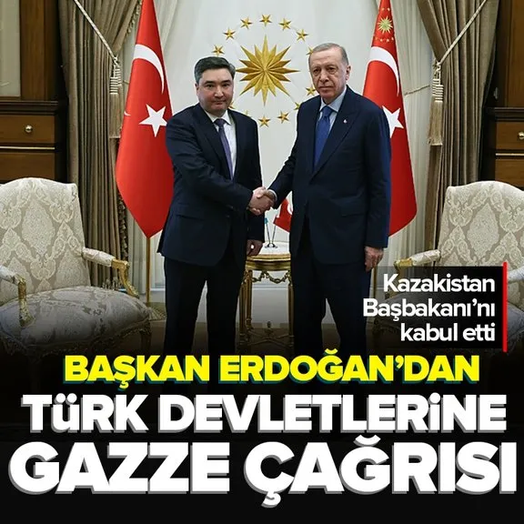 Başkan Erdoğan Kazakistan Başbakanı Bektenov’u kabul ettii | Eylem Planı Protokolü imzalandı