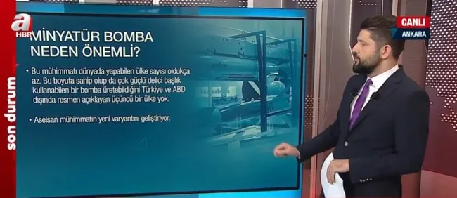Minyatür bomba ilk kez Akıncı TİHA’da! Minyatür bomba neden önemli?