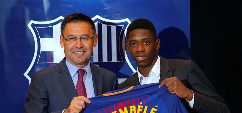 Barcelona, Dembele'yi tanıttı
