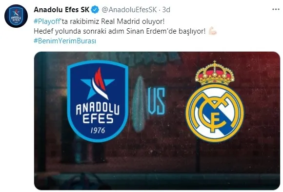 Turkish Airlines EuroLeague Play-off eşleşmeleri belli oldu | Anadolu Efes-Real Madrid | Fenerbahçe Beko- CSKA Moskova