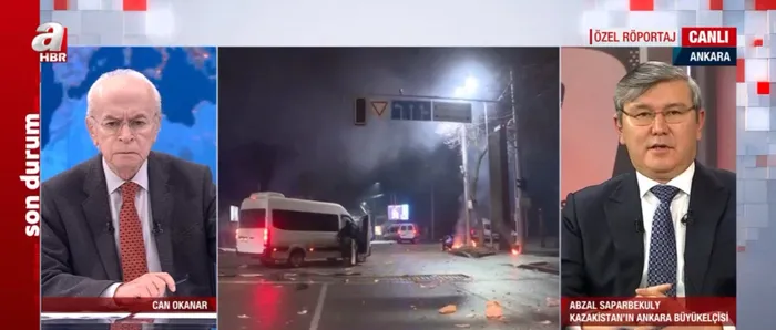 Kazakistan Ankara Büyükelçisi Abzal Sparbekuly A Haber'de! Olayların arkasında FETÖ mü var? - 6