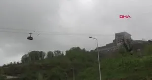 Karadeniz’in en uzun teleferiğinde tatbikat