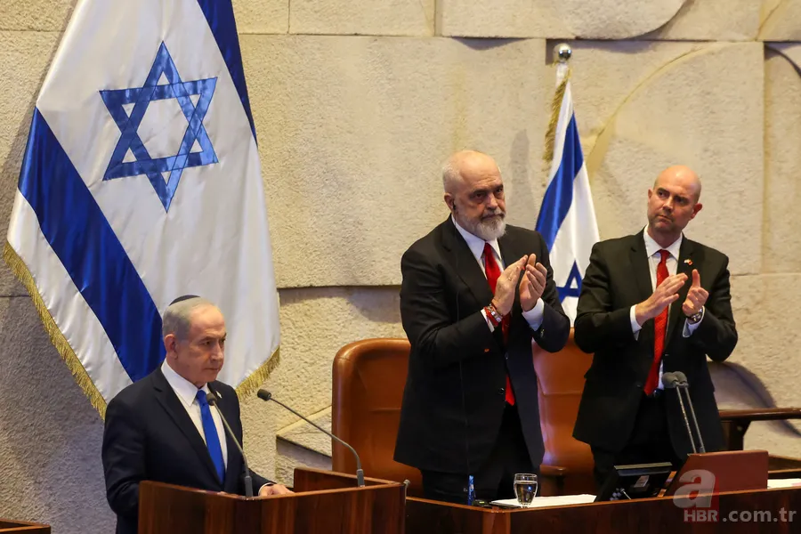 Arnavutluk Başbakanı Edi Rama İsrail'de: Katil Netanyahu'yu öve öve bitiremedi! İstikrar Gücü için Türkiye'yi işaret etti 10