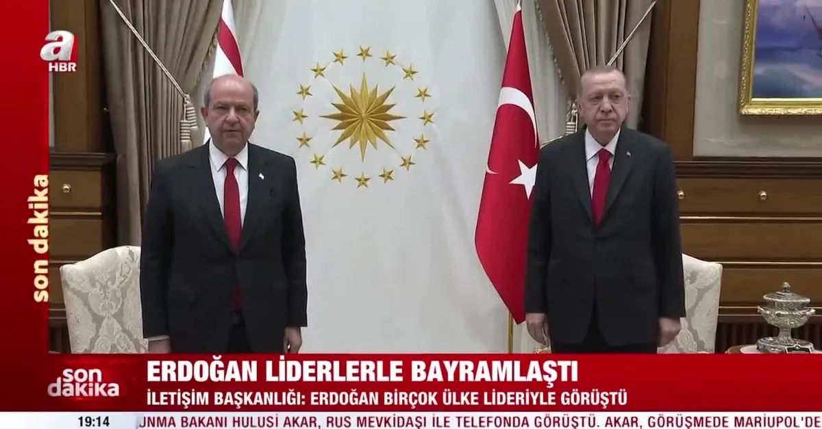 Başkan Erdoğan liderlerle bayramlaştı!