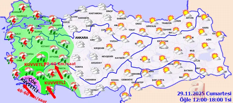 Türkiye genelinde yağış: O saatlere dikkat! Meteorolojiden 8 il için sarı ve turuncu kod 22