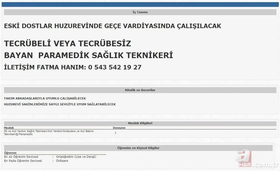 İŞKUR hastaneleri açıkladı! 14 farklı ilde lise mezunu personel alımı başvuruları başladı! İşte alım yapacak kurumların listesi… 11