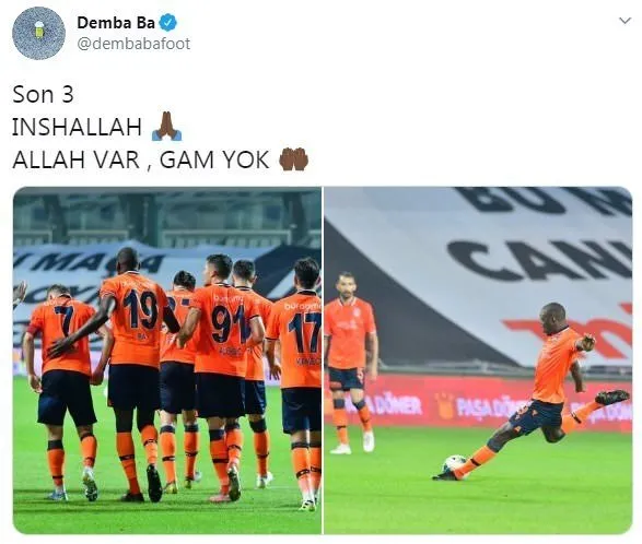 Demba Ba Dan Anlamli Paylasim Allah Var Gam Yok